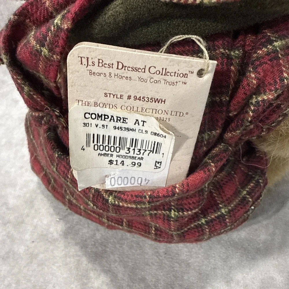 Vintage 2002 NWT Boyd's Bears Amber Woodsberry  Style 94535WH Rare  Excellent